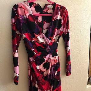 Calvin Klein floral body con dress